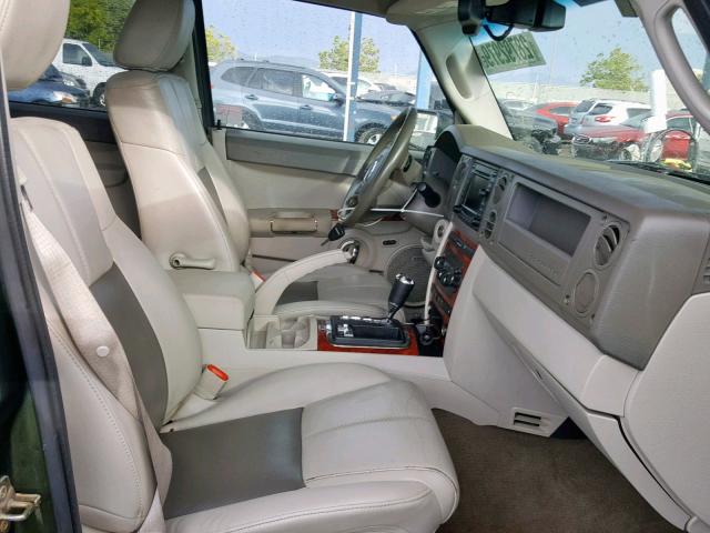 1J8HG58237C552790 - 2007 JEEP COMMANDER GREEN photo 5