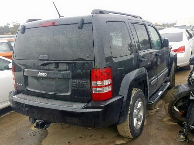 1J8GN28K49W534476 - 2009 JEEP LIBERTY SP BLACK photo 4