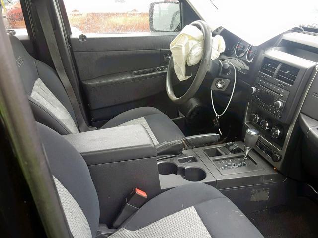 1J8GN28K49W534476 - 2009 JEEP LIBERTY SP BLACK photo 5