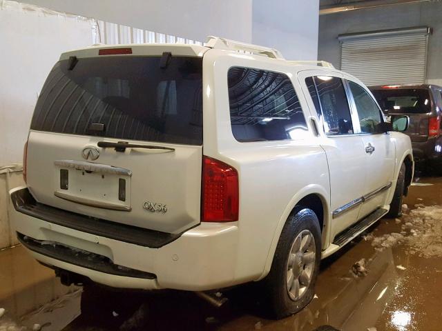 5N3AA08C35N811109 - 2005 INFINITI QX56 WHITE photo 4