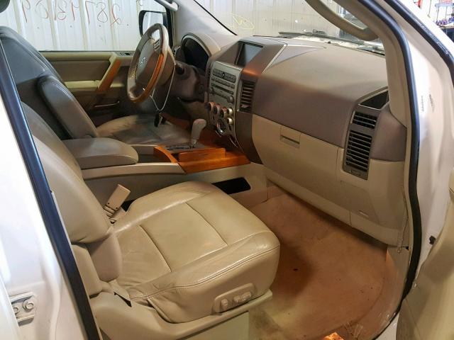 5N3AA08C35N811109 - 2005 INFINITI QX56 WHITE photo 5