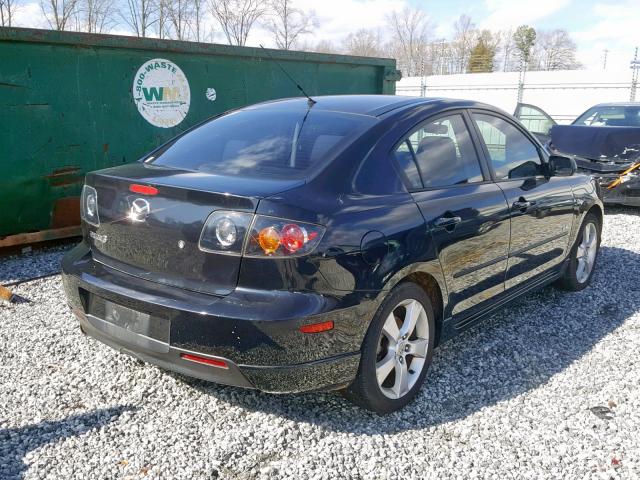 JM1BK323561521438 - 2006 MAZDA 3 S BLACK photo 4