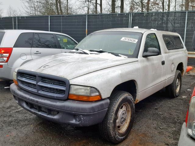 1D7GG16X53S282882 - 2003 DODGE DAKOTA SXT WHITE photo 2