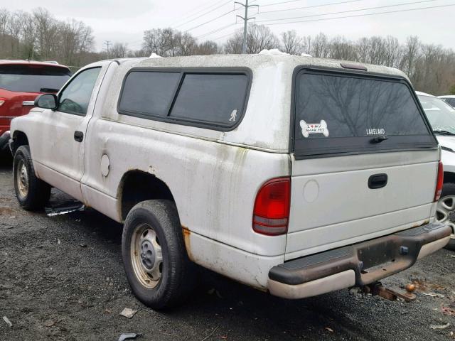 1D7GG16X53S282882 - 2003 DODGE DAKOTA SXT WHITE photo 3