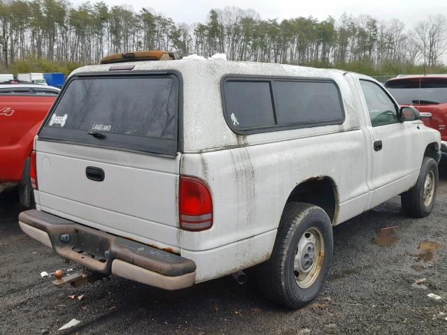 1D7GG16X53S282882 - 2003 DODGE DAKOTA SXT WHITE photo 4