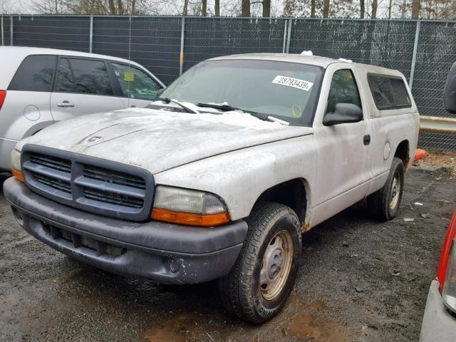 1D7GG16X53S282882 - 2003 DODGE DAKOTA SXT WHITE photo 9