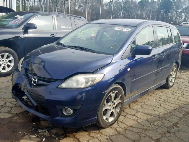 JM1CR29L190349497 - 2009 MAZDA 5 BLUE photo 2