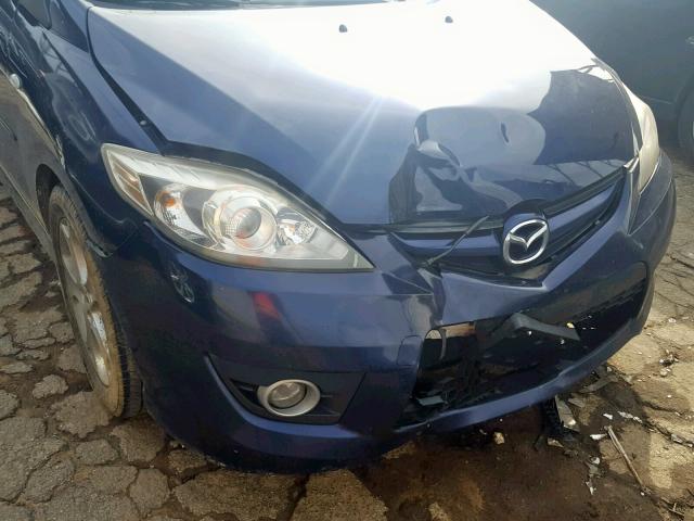 JM1CR29L190349497 - 2009 MAZDA 5 BLUE photo 9