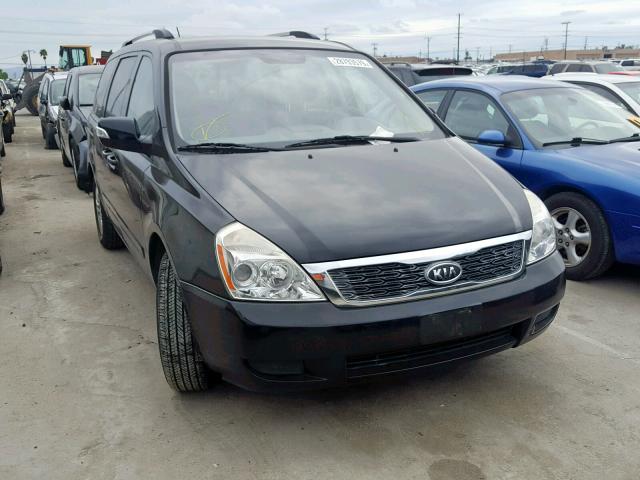 KNDMG4C75C6443193 - 2012 KIA SEDONA LX BLACK photo 1