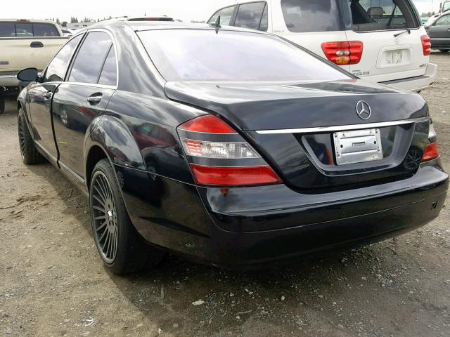 WDDNG71XX7A102471 - 2007 MERCEDES-BENZ S 550 BLACK photo 3