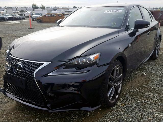 JTHBA1D22G5005378 - 2016 LEXUS IS 200T BLACK photo 2