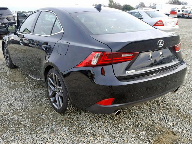 JTHBA1D22G5005378 - 2016 LEXUS IS 200T BLACK photo 3