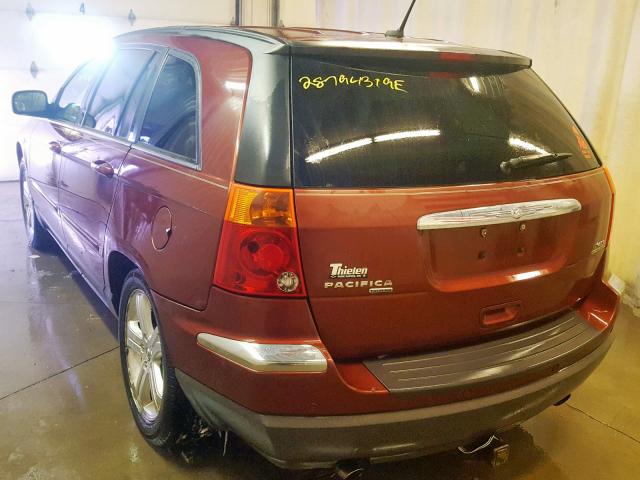 2A8GF68X07R276138 - 2007 CHRYSLER PACIFICA T RED photo 3