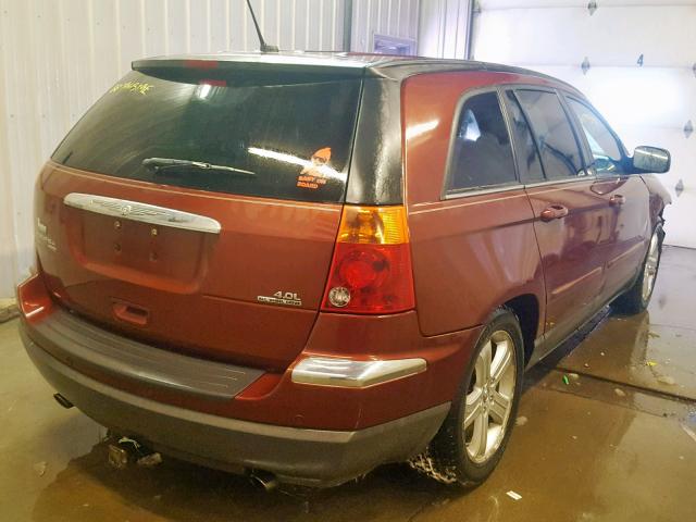 2A8GF68X07R276138 - 2007 CHRYSLER PACIFICA T RED photo 4