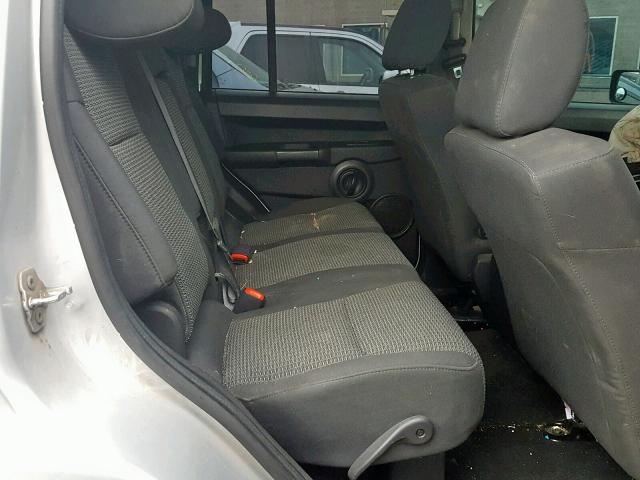 1J8HG48K98C166628 - 2008 JEEP COMMANDER SILVER photo 6