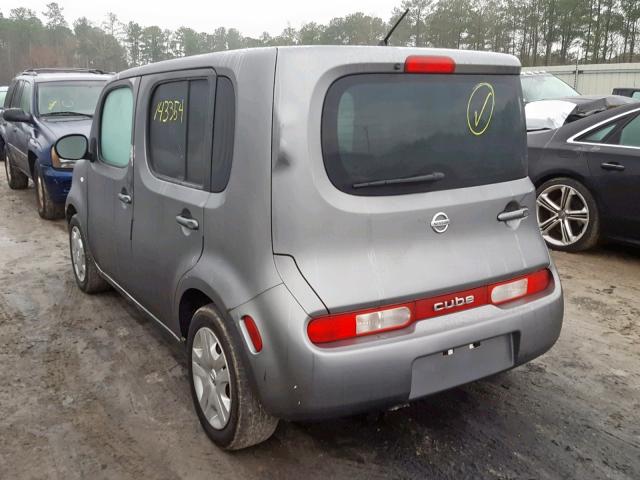 JN8AZ2KR7AT152380 - 2010 NISSAN CUBE BASE GRAY photo 3