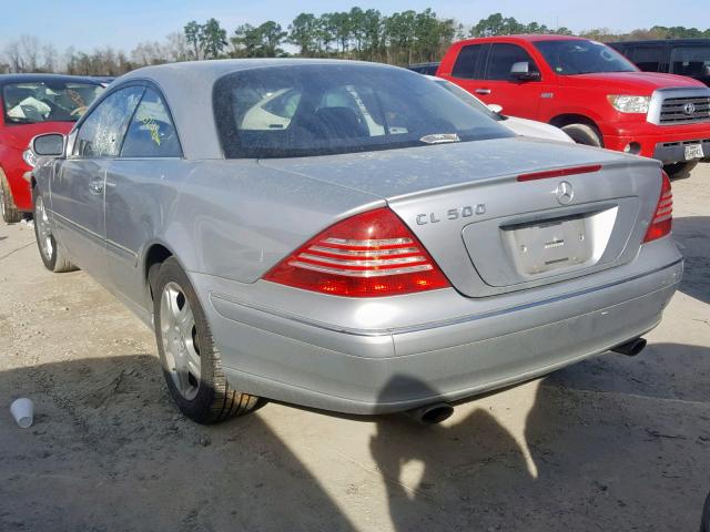 WDBPJ75J93A036353 - 2003 MERCEDES-BENZ CL 500 SILVER photo 3