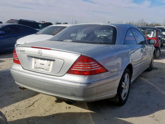 WDBPJ75J93A036353 - 2003 MERCEDES-BENZ CL 500 SILVER photo 4