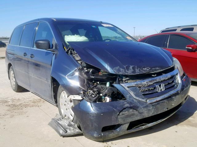 5FNRL3H21AB106126 - 2010 HONDA ODYSSEY LX BLUE photo 1