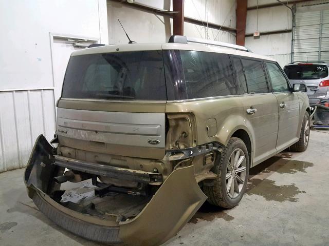 2FMGK5D83DBD09273 - 2013 FORD FLEX LIMIT GREEN photo 4