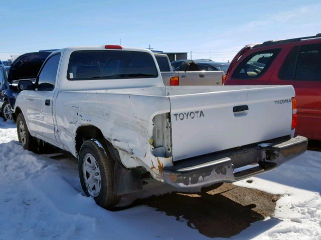 5TENL42N34Z324563 - 2004 TOYOTA TACOMA WHITE photo 3