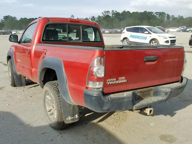 5TEPX42N59Z626974 - 2009 TOYOTA TACOMA RED photo 3