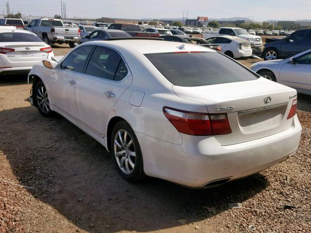 JTHGL46FX75005971 - 2007 LEXUS LS 460L WHITE photo 3