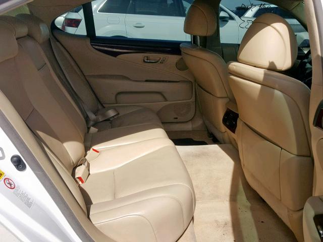 JTHGL46FX75005971 - 2007 LEXUS LS 460L WHITE photo 6