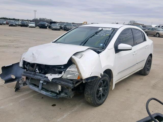 3N1AB6AP8AL722319 - 2010 NISSAN SENTRA 2.0 WHITE photo 2