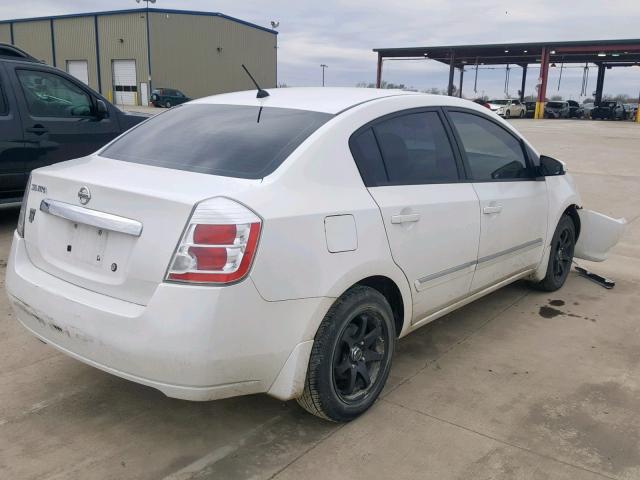 3N1AB6AP8AL722319 - 2010 NISSAN SENTRA 2.0 WHITE photo 4