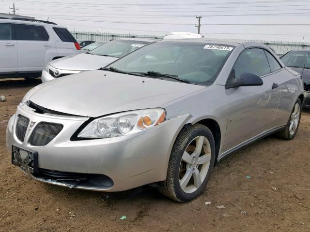 1G2ZH36N274161526 - 2007 PONTIAC G6 GT SILVER photo 2