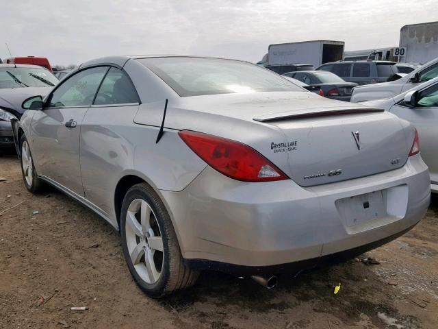 1G2ZH36N274161526 - 2007 PONTIAC G6 GT SILVER photo 3