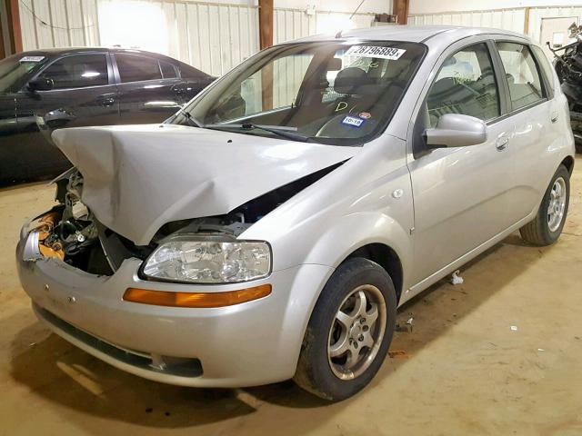 KL1TD666X7B789036 - 2007 CHEVROLET AVEO BASE Күміс фото 2