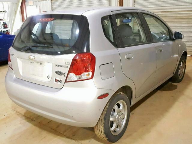 KL1TD666X7B789036 - 2007 CHEVROLET AVEO BASE Күміс фото 4