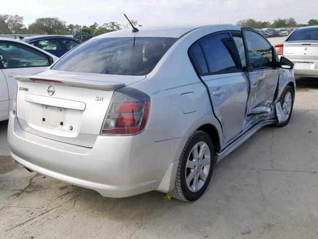 3N1AB6AP1AL722081 - 2010 NISSAN SENTRA 2.0 SILVER photo 4