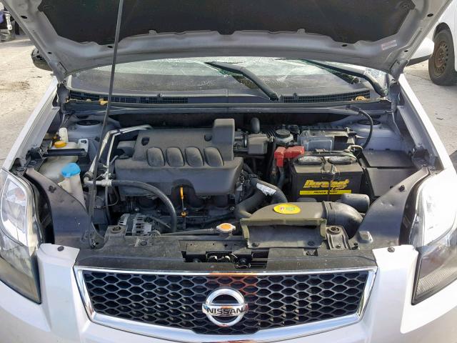 3N1AB6AP1AL722081 - 2010 NISSAN SENTRA 2.0 SILVER photo 7