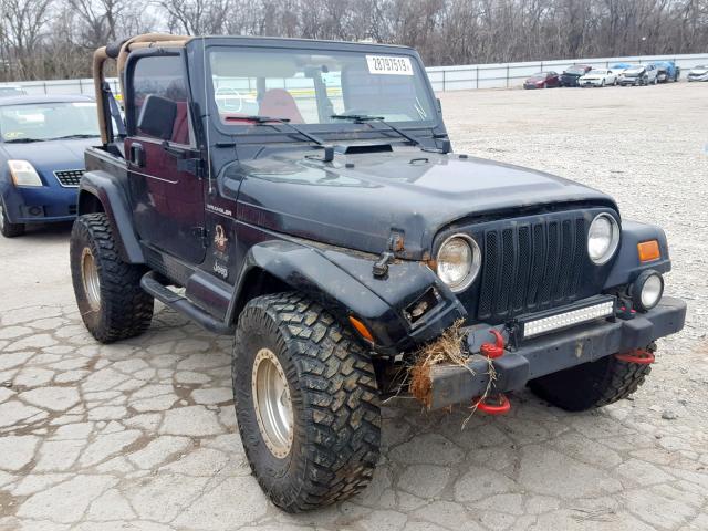 1J4FA59S32P774353 - 2002 JEEP WRANGLER / BLACK photo 1