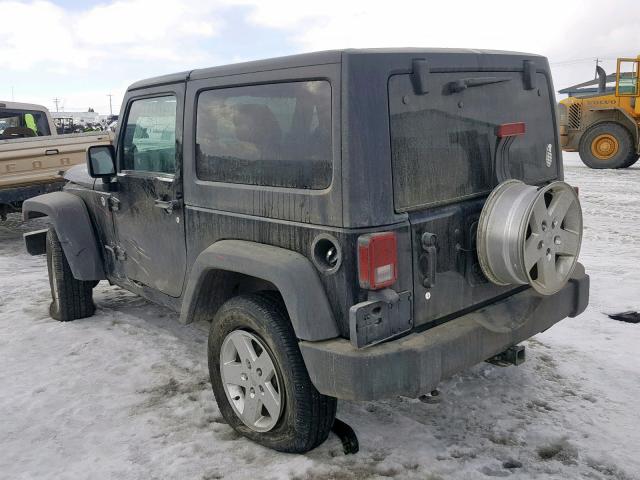 1J4AA2D10BL588915 - 2011 JEEP WRANGLER S BLACK photo 3