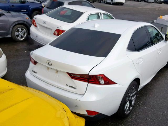 JTHBA1D23G5017216 - 2016 LEXUS IS 200T WHITE photo 4