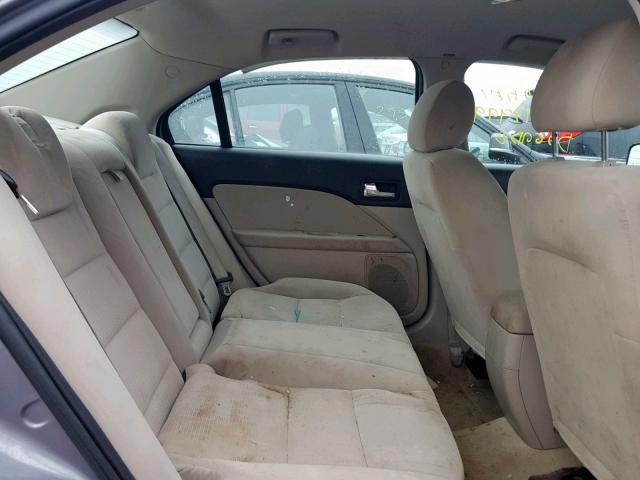 3FAHP06Z57R220139 - 2007 FORD FUSION S GRAY photo 6