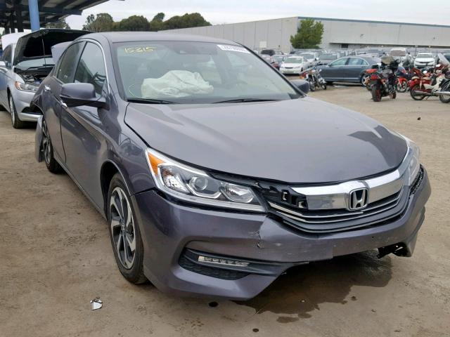 1HGCR2F94HA026063 - 2017 HONDA ACCORD EXL GRAY photo 1