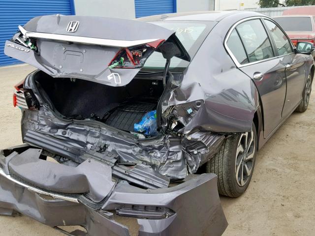 1HGCR2F94HA026063 - 2017 HONDA ACCORD EXL GRAY photo 4