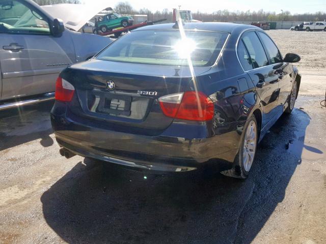 WBAVB33556KR75628 - 2006 BMW 330 I BLACK photo 4