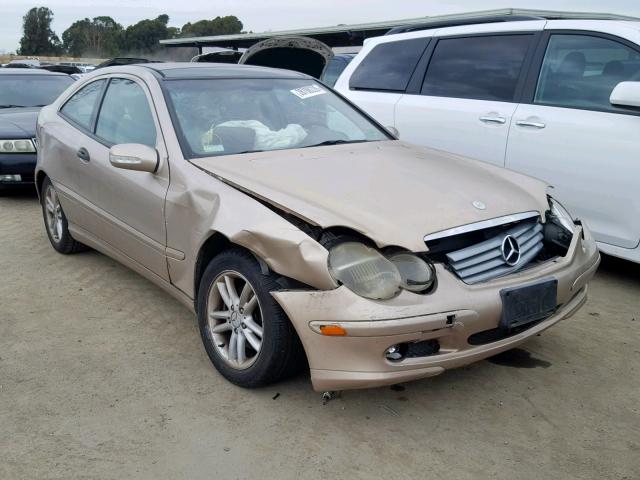 WDBRN47J12A239289 - 2002 MERCEDES-BENZ C 230K SPO GOLD photo 1