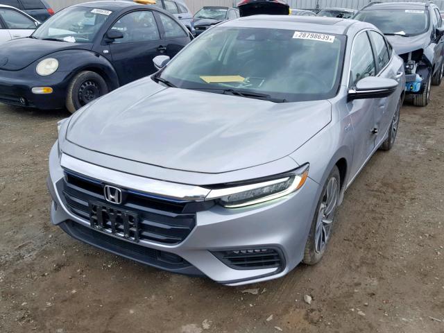 19XZE4F90KE000189 - 2019 HONDA INSIGHT TO SILVER photo 2