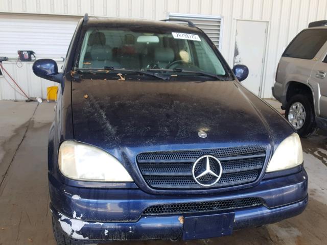 4JGAB54E7YA154479 - 2000 MERCEDES-BENZ ML 320 BLUE photo 9