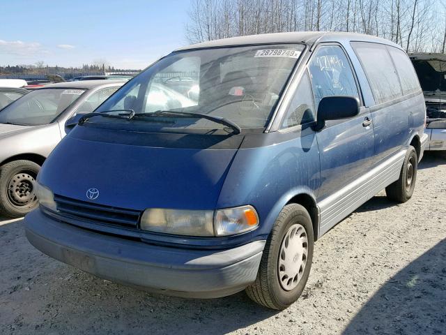 JT3AC11R4M0061473 - 1991 TOYOTA PREVIA DLX BLUE photo 2