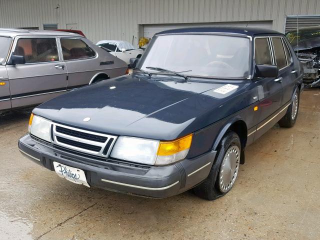 YS3AR46D5K3023361 - 1989 SAAB 900 BLUE photo 2