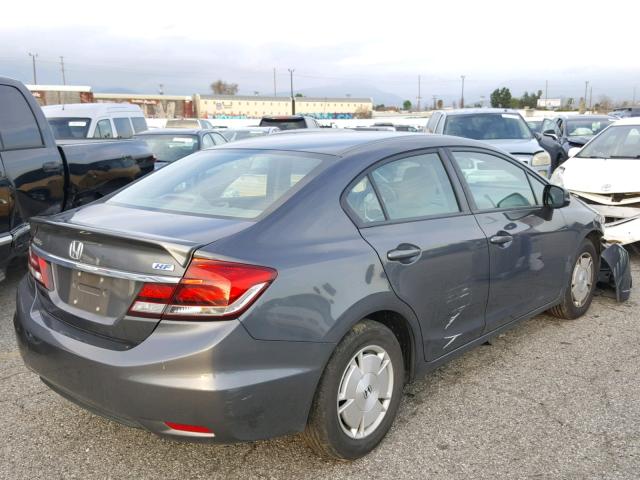 2HGFB2F63DH567818 - 2013 HONDA CIVIC HF GRAY photo 4