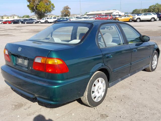 2HGEJ6615XH511121 - 1999 HONDA CIVIC BASE Yaşıl foto 4